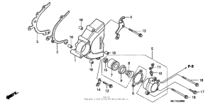 RVT1000R Крышка картера левая