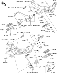 ZR1000 Подножки