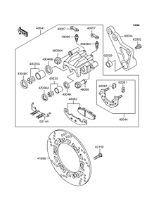 ZR1100 Задний тормоз