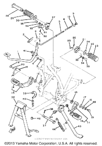 SR250J Подножки