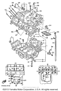 FZR600WC Картер двигателя
