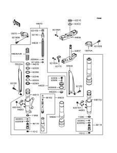 KX125 Передняя вилка