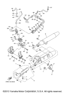 XVS650 Выхлопная система