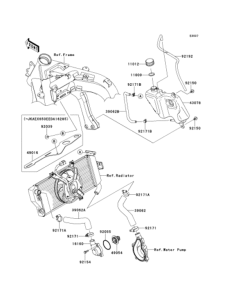 EX650 Патрубки охлаждения