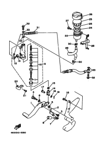 TRX850 Задний тормозной цилиндр