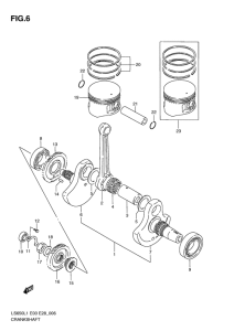 LS650 Вал коленчатый