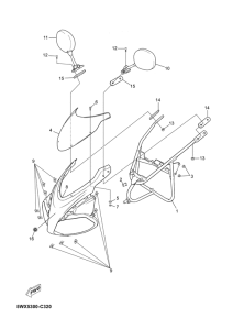 TZR50 Обтекатель 1