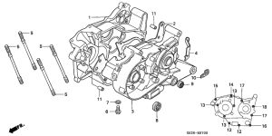 NSR50S Картер двигателя
