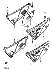 DR250 Обтекатель задний