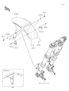 ZR1000 フロントフェンダ
