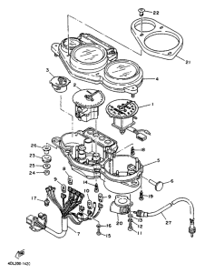 TZR125R Приборы