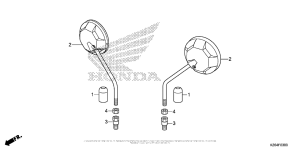 MSX125 Зеркало