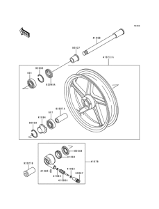 ZR550 Передняя втулка