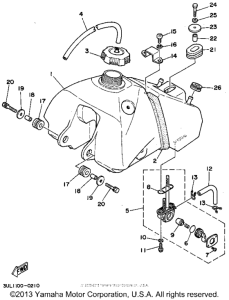 RT100G Топливный бак