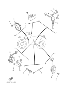 TT250R Partie electrique 2