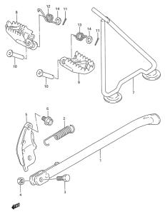 RM250 Stand - footrest