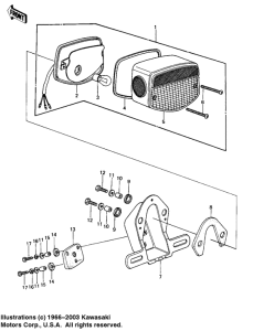 KZ1000 Taillight unit ass`y