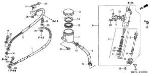 XL1000V Задний тормозной цилиндр