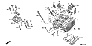 XL600V Головка цилиндров