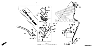 VT1300CT Front brake master cylinder (1)