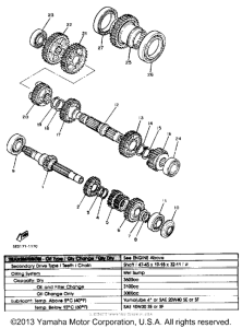 XV750K Трансмиссия