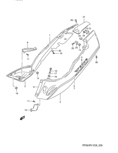RF900 Обтекатель задний