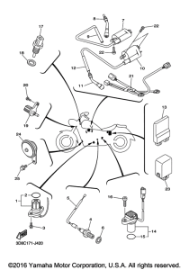 XVS1300CT Электрика 1