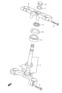 GSX600 Траверса нижняя