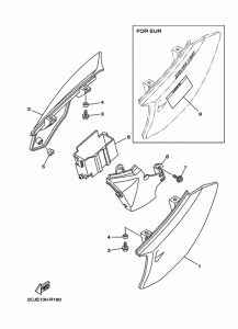 TTR50E Боковые обтекатели