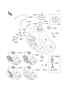 KX100 Топливный бак