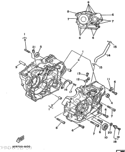 XT250 Картер двигателя