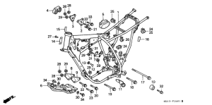 XR250R Frame body