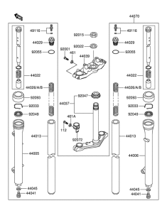 RM60 Вилка передней оси
