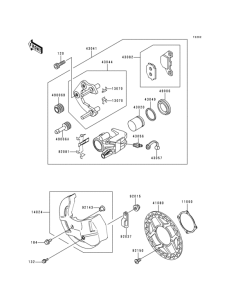 KDX125 Передние тормоза