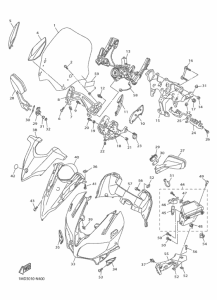 FJR1300AS カウリング 1