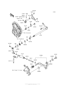 ZX1000 Механизм переключения передач