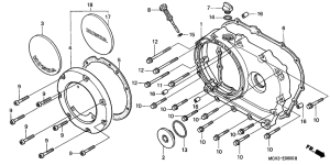VT1100C2 Крышка картера правая