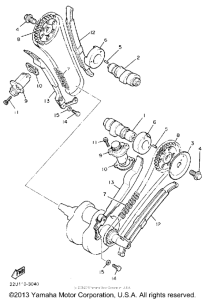 XV535AC Цепь механизма газораспределения