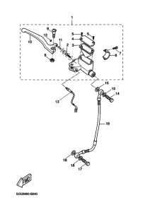 YH50 Передний тормозной цилиндр