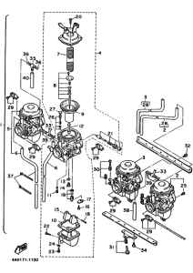 FJ1200 FJ1200B Carburetor assy