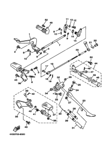 XVS650 Support & repose pied