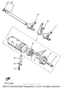 XJ650LK Shift cam-fork