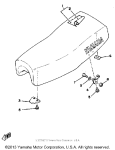 YZ465H Сиденье