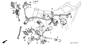 XR250R Wire harness / c.d.i. unit /  ignition coil