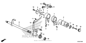 CRF50F Вилка переключения передач