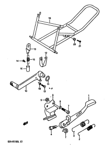 GSX-R1100 Stand comp