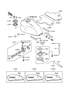 ZR400 Топливный бак