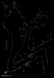 YN50 Рулевой рычаг и кабель