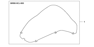 CBR900RE Ветровое стекло