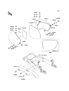 EJ650 Крышка боковая / защита цепи